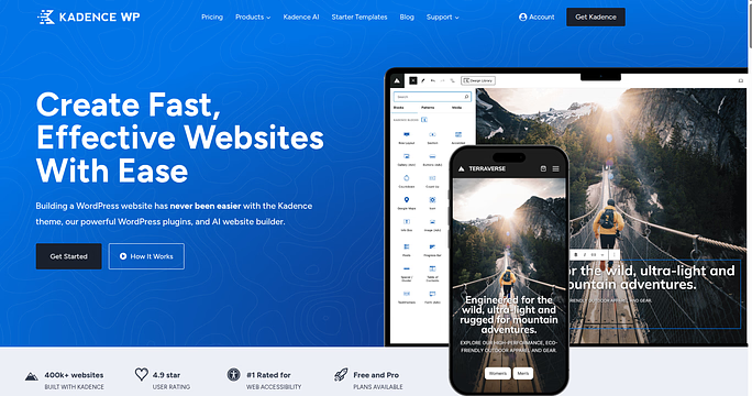 Kadence WP - website themes