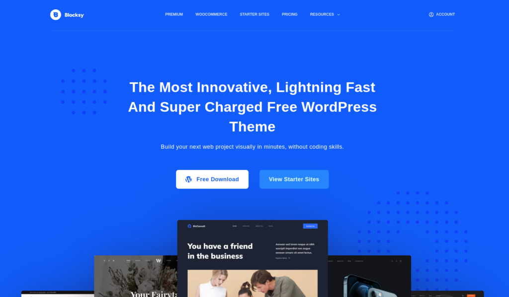 Blocksy - website themes