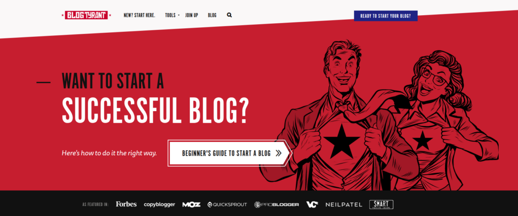 Blog Tyrant - WordPress blog examples