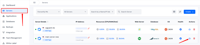 server panel - Deploy Bagisto