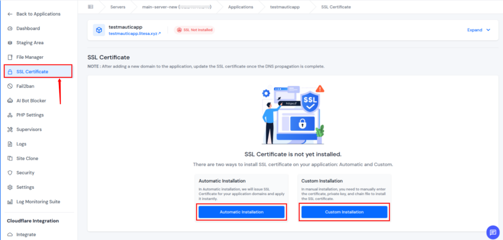 SSL Certificate - Website Not Secure