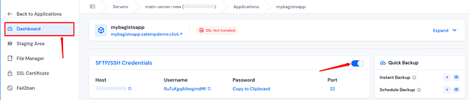 enable ssh - Deploy Bagisto