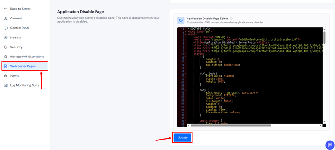 update changes - ServerAvatar