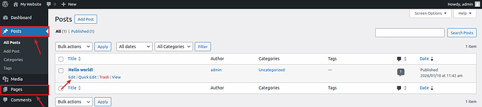 edit - unpublish your WordPress site