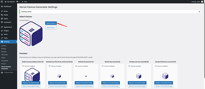 save favicon - Add a Favicon