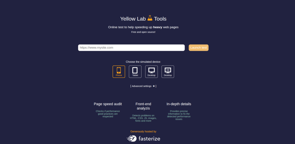 Yellow Lab Tools - GTmetrix alternatives