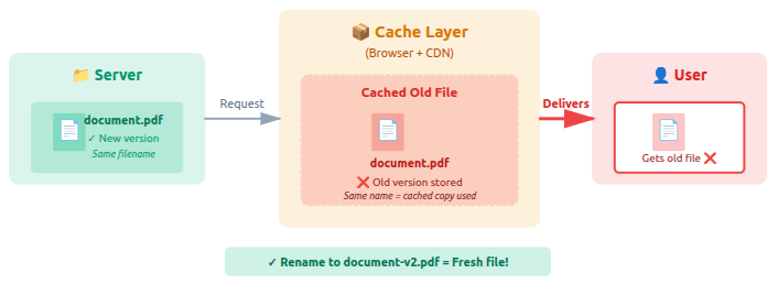 File and Media Updates - WordPress changes not showing