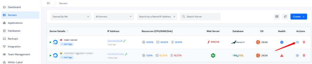 application panel - NextCloud
