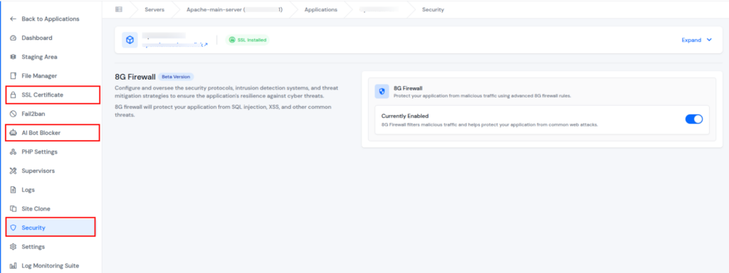 security features - Secure your VPS