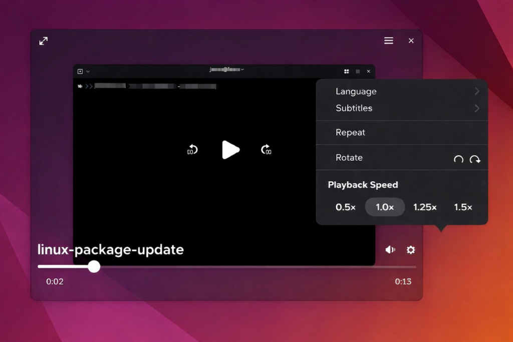 Video Player - Ubuntu 26.04 LTS