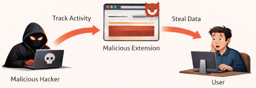 Malicious Browser Extension - Client-Side Security Threats