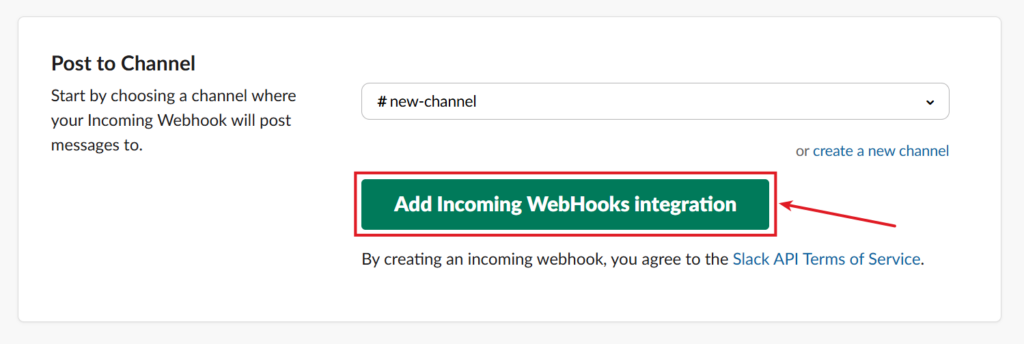 add webhook - Integrate Slack