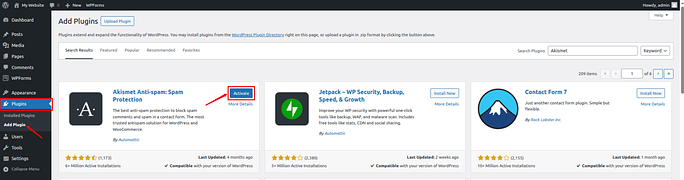 akismet anti spam - Stop Contact Form Spam