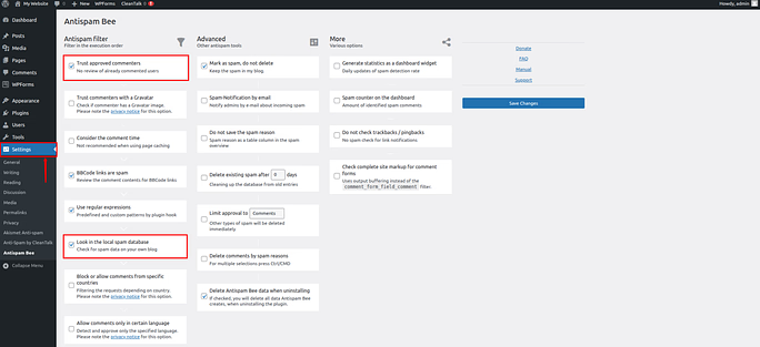 configure antispam bee - Stop Contact Form Spam