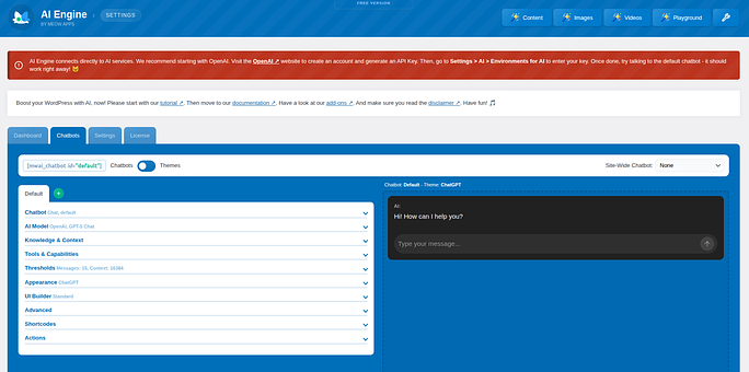 adding chatgpt chatbot - Add ChatGPT to WordPress 