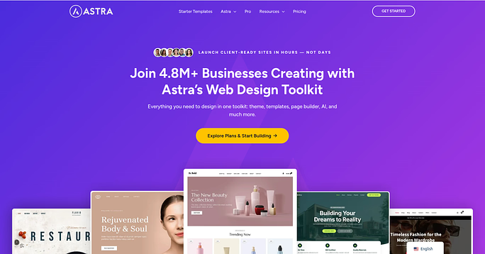 Astra - WordPress Themes for Startups