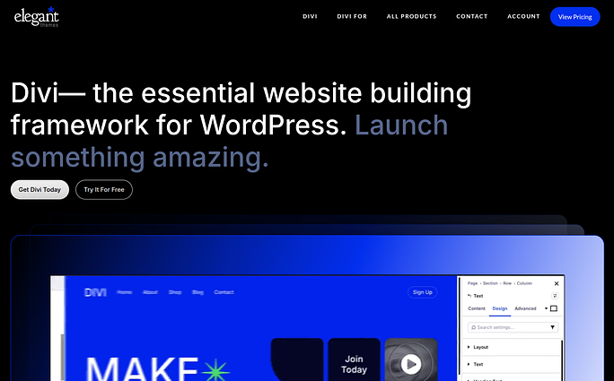 Divi - WordPress Themes for Startups
