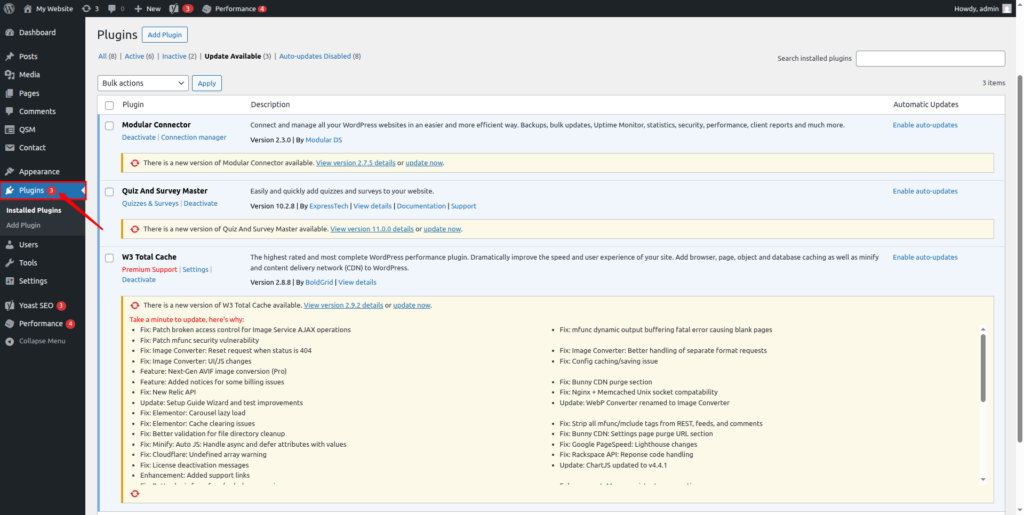 when to Update WordPress Plugins