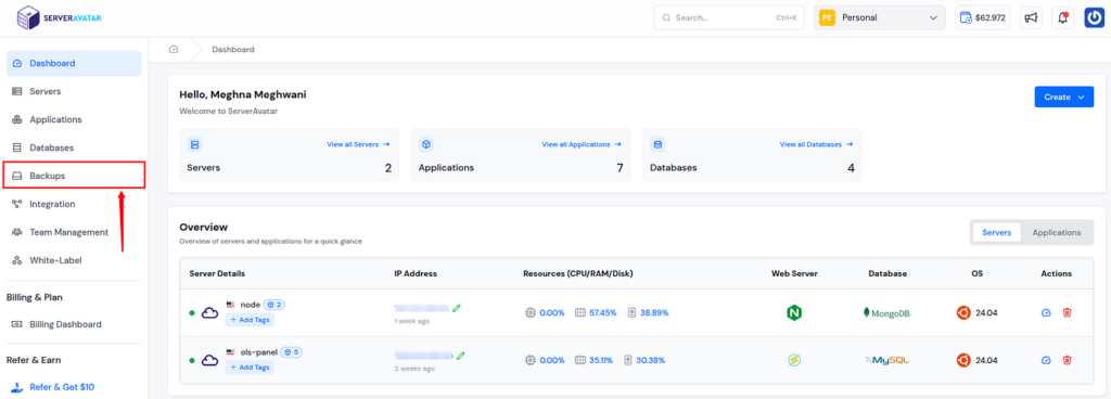 backups - Google Drive Integration