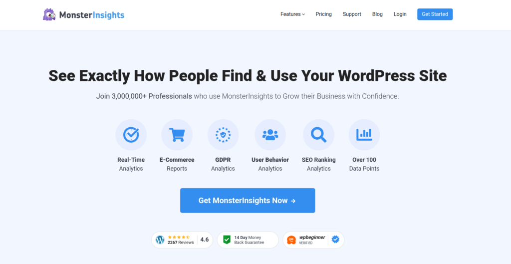 monsterinsights - woocommerce reporting & analytics plugins