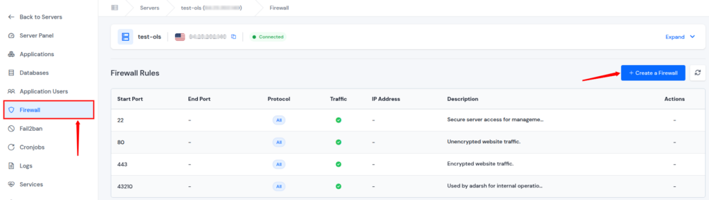 Firewall - IP Whitelisting and Blacklisting
