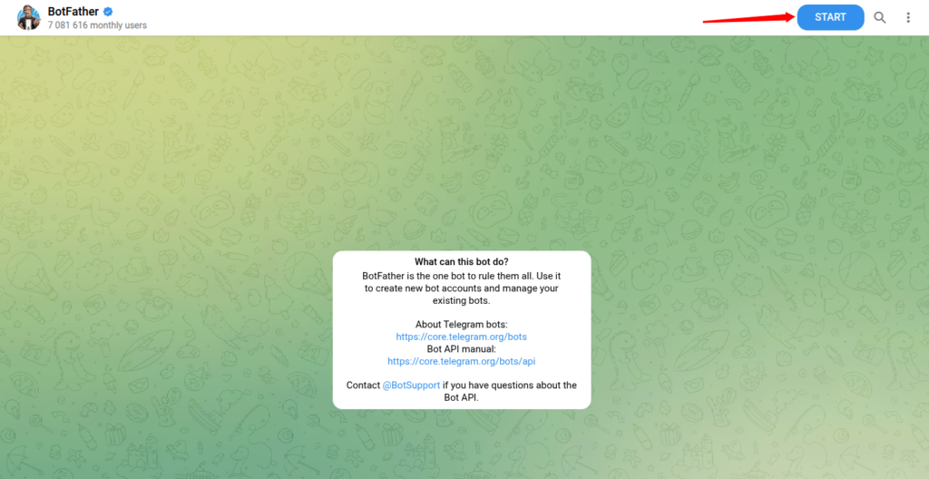 start - Integrate Telegram