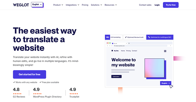 Weglot - Google Translate To WordPress