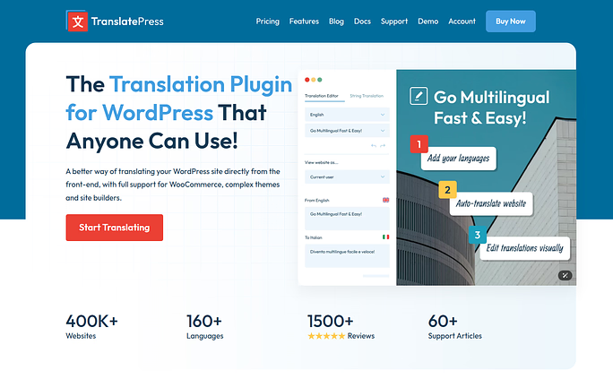 TranslatePress - Google Translate To WordPress