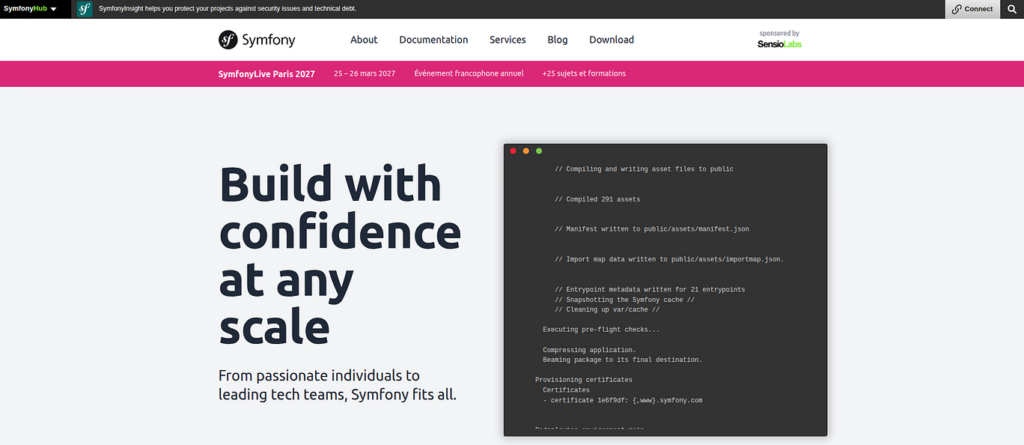 symfony - Start with PHP