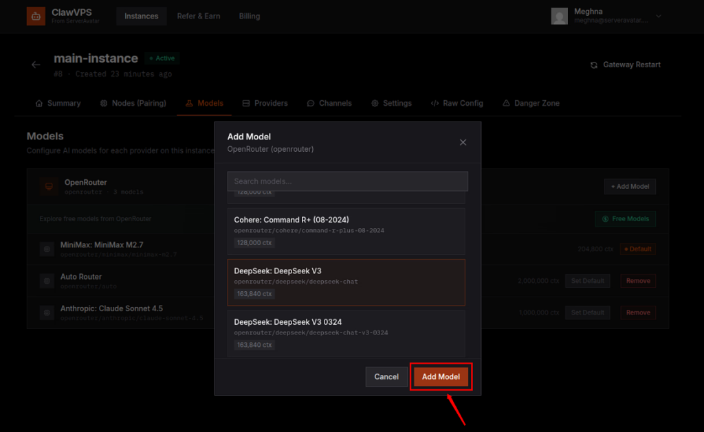 add model - Deploy OpenClaw AI