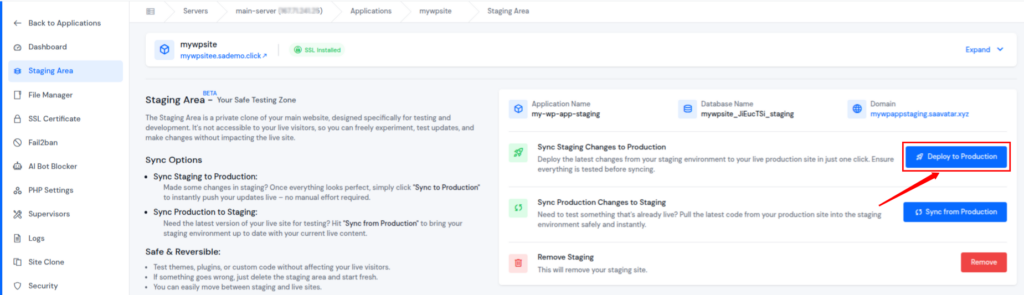 deploy to production - WordPress post-migration troubleshooting