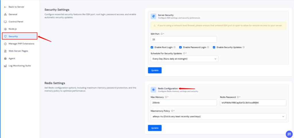 Redis cache - clear website cache