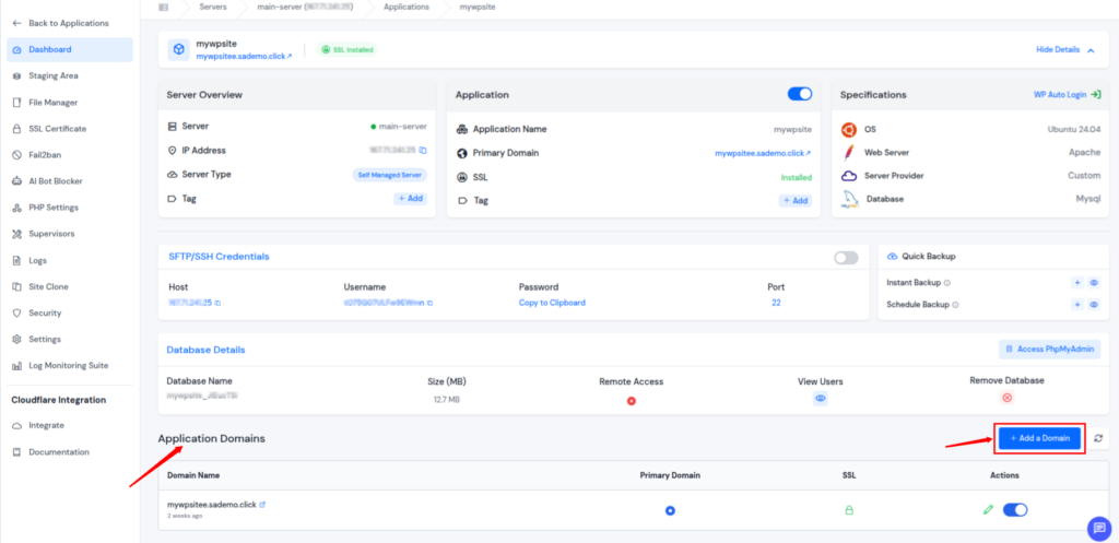 domain management - PHP hosting setup checklist