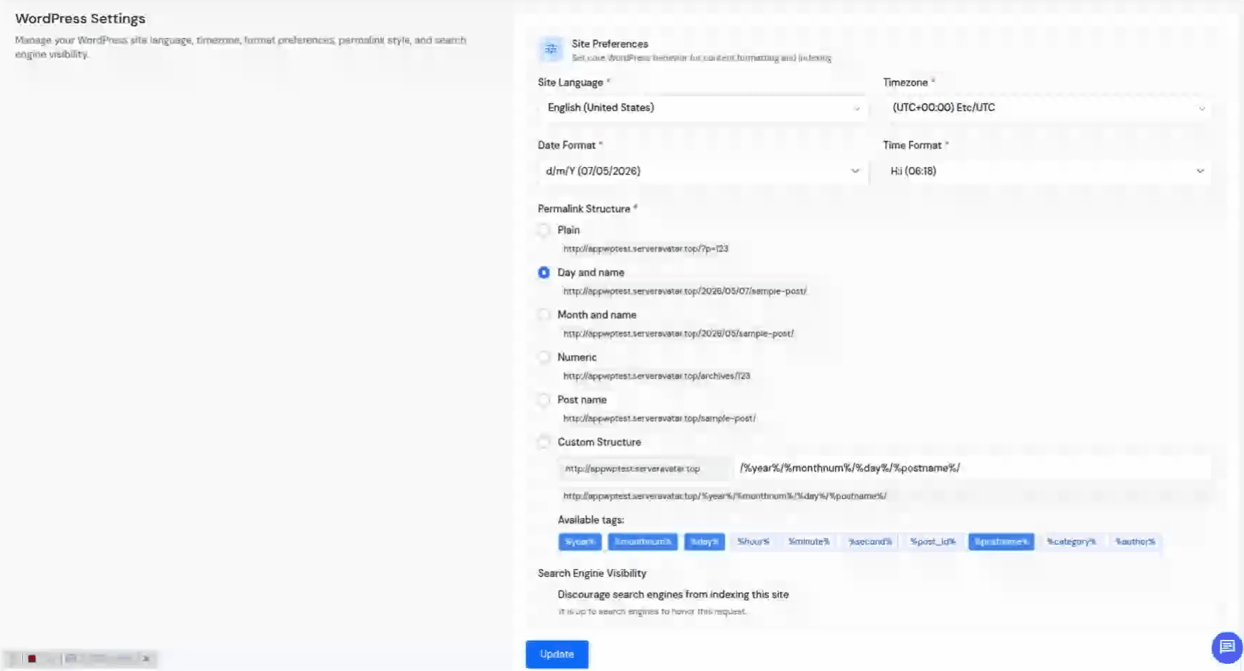 Permalink - WordPress Toolkit