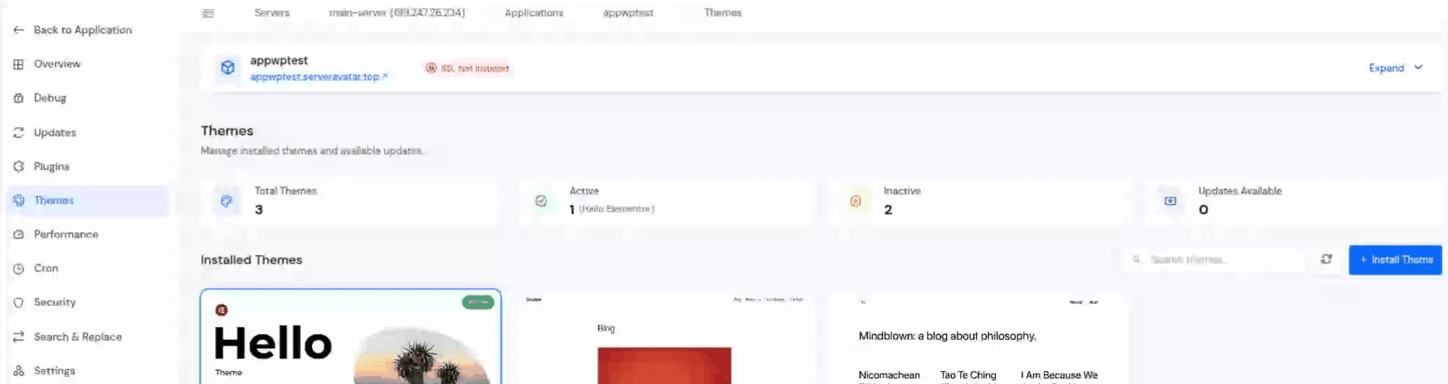 Performance - WordPress Toolkit