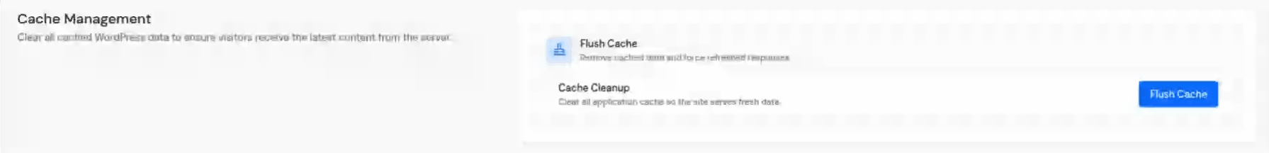 Cache Management - WordPress Toolkit