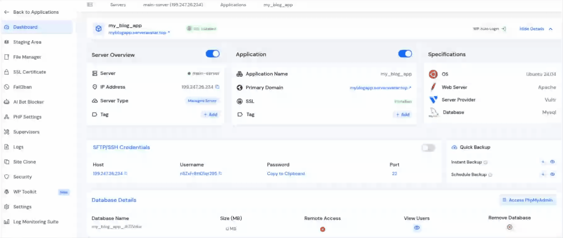 WP Toolkit - WordPress Blueprints
