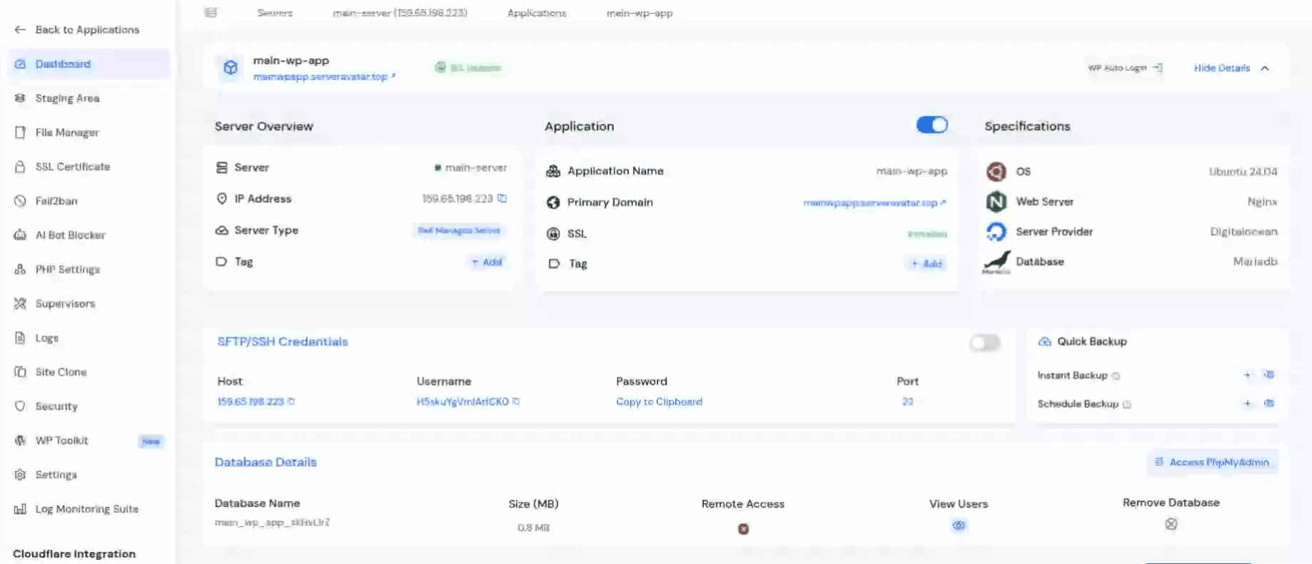 file manager - Enable Debug Mode
