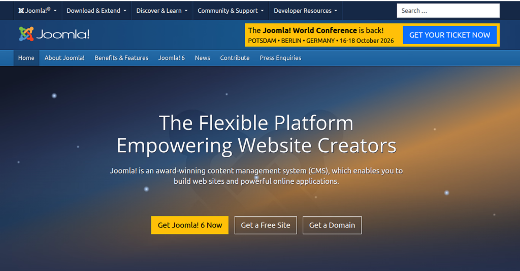 Joomla - best PHP CMS