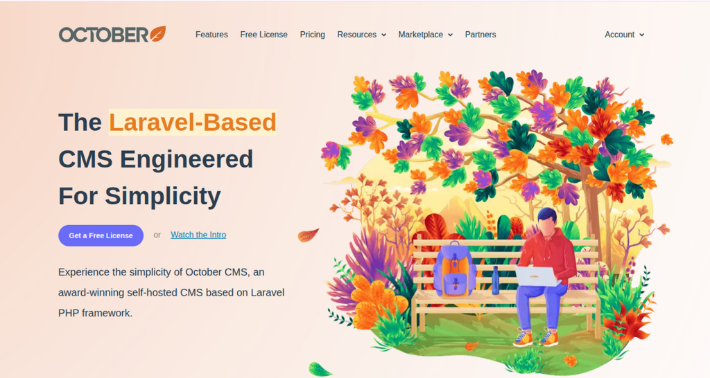 October CMS - best PHP CMS