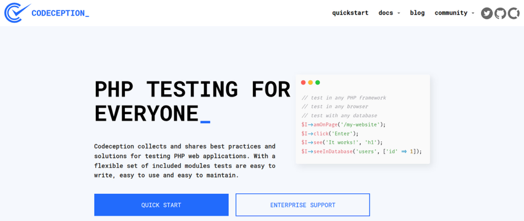 Codeception - PHP Testing Tools