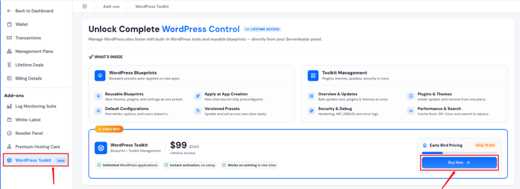 purchase WordPress Toolkit
