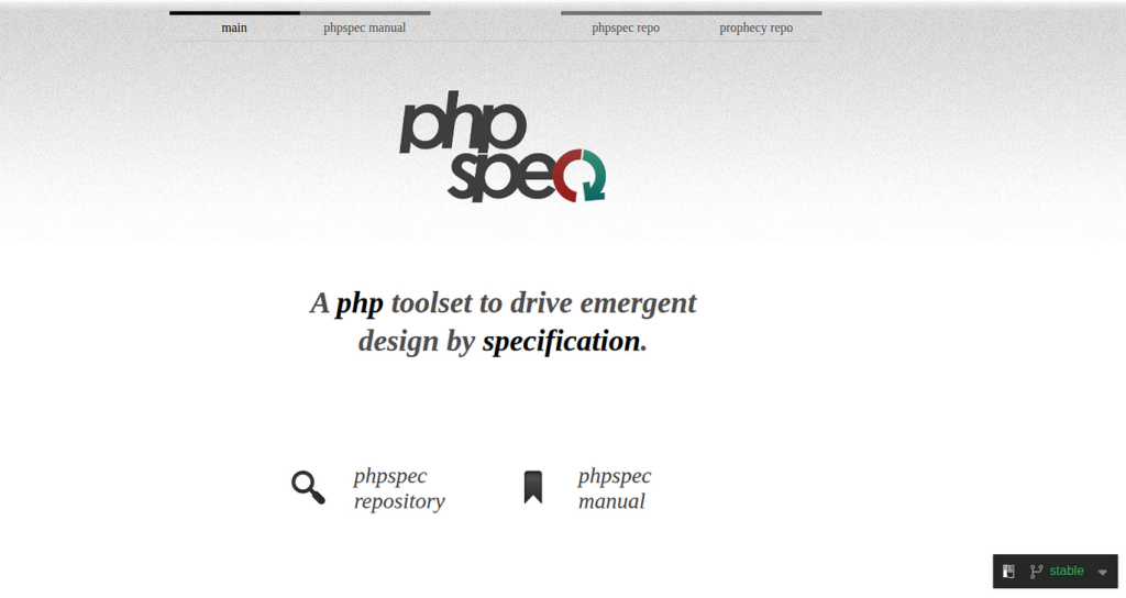 PHPSpec - PHP Testing Tools