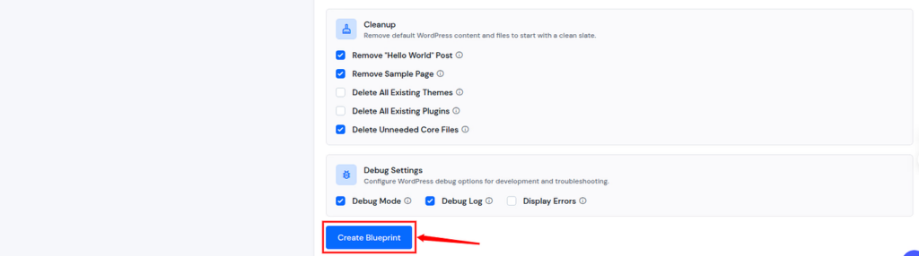 Create WordPress Blueprints