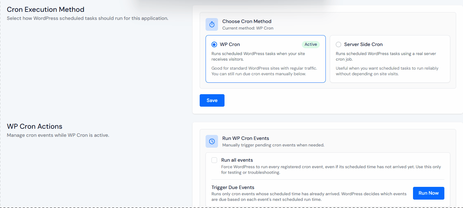 Run All Events - WordPress Cron Jobs