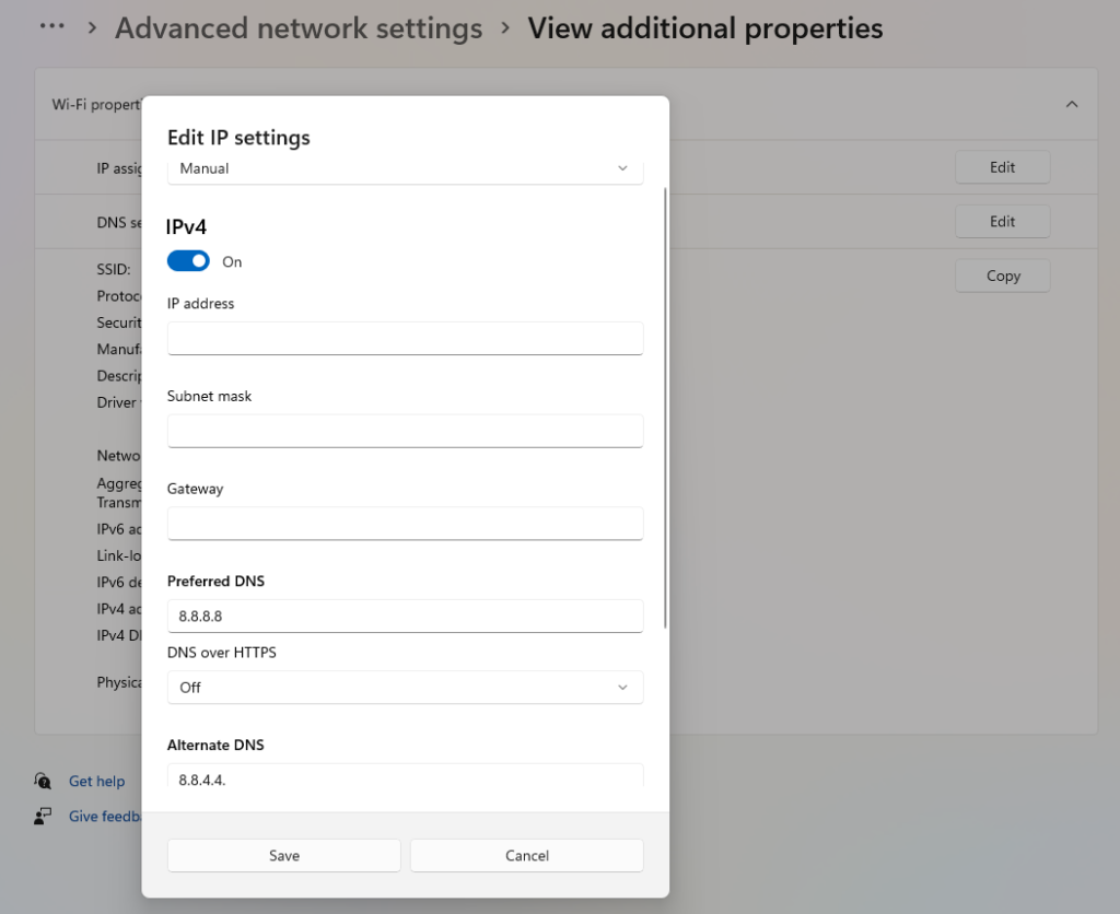 dns configuration - ERR_NAME_NOT_RESOLVED