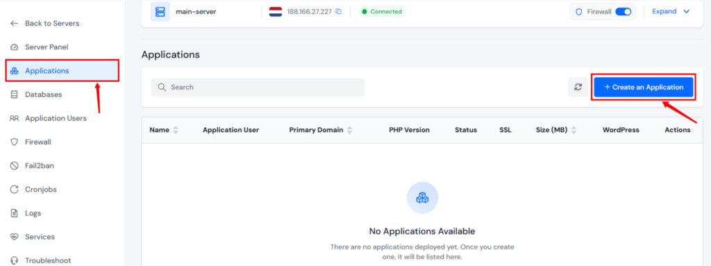 create application - Deploy Paperclip