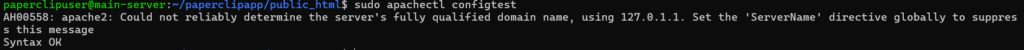 check syntax - Deploy Paperclip