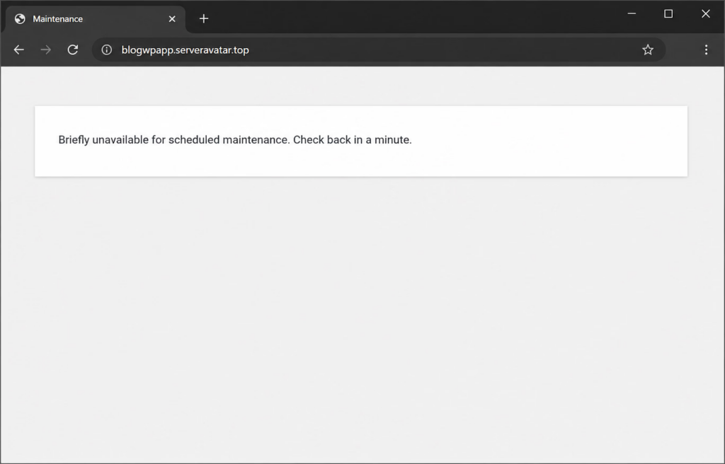 WordPress stuck in maintenance mode error