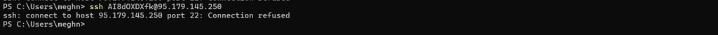 SSH Connection Refused Error